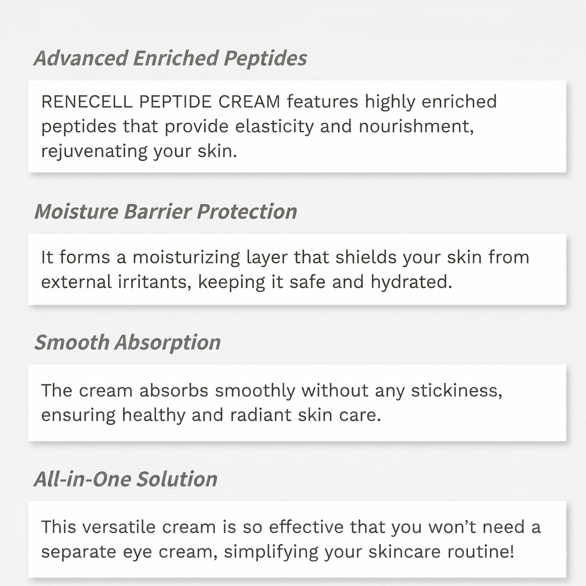 Peptide Cream