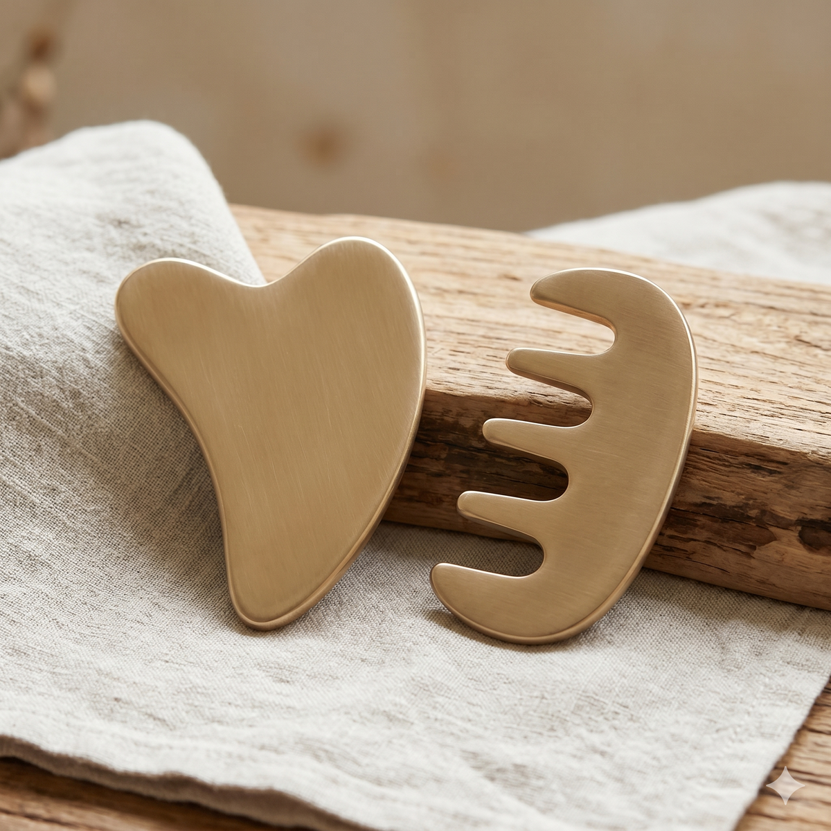 Bronze Heart Gua Sha