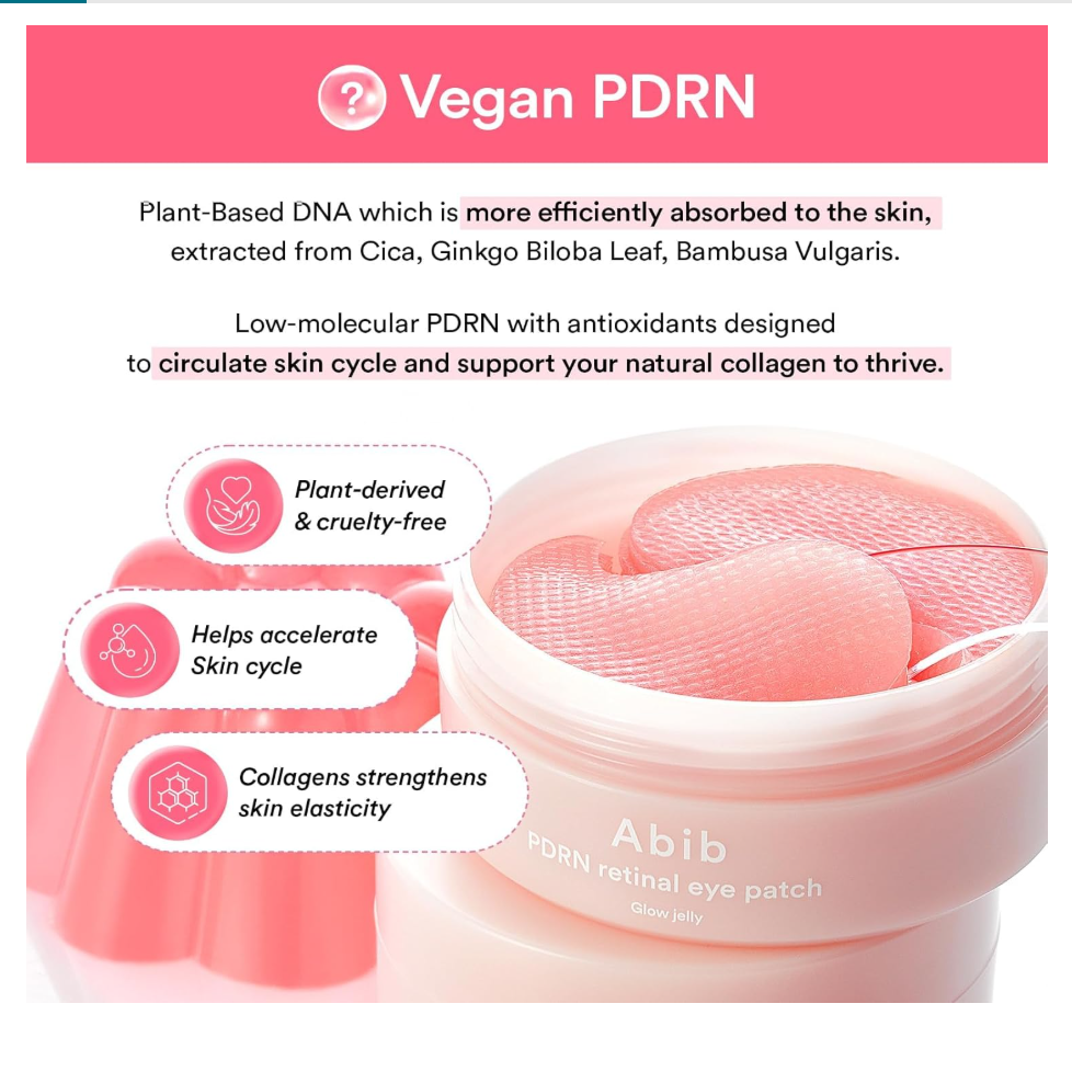 (Lift & Firm)-ABIB PDRN Retinal Eye Patch Glow Jelly