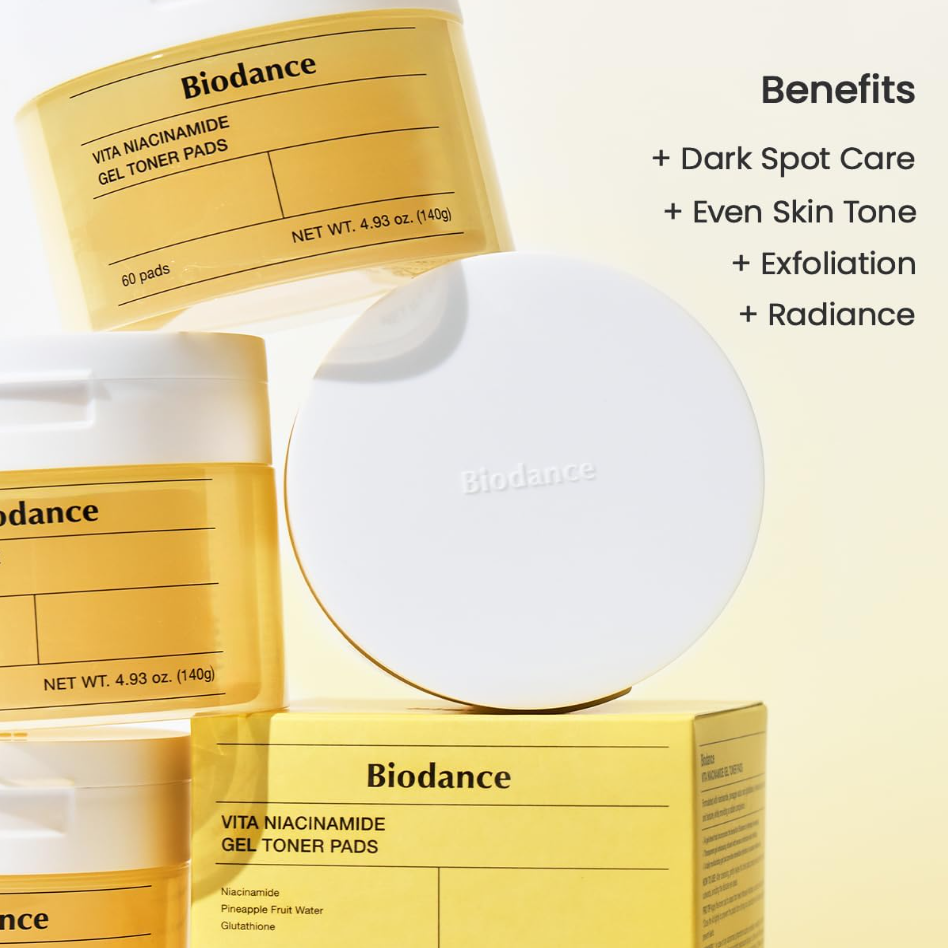 BIODANCE Vita Niacinamide Gel Toner Pads